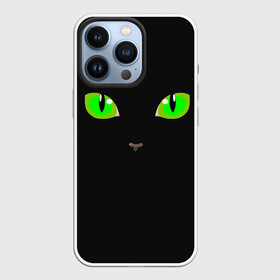 Чехол для iPhone 13 Pro с принтом КОШАЧЬИ ГЛАЗКИ в Петрозаводске,  |  | cat | cat eyes | eyes | аниме | взгляд | глаза | глаза кошки | глазки | животные | зелёный | киса | кот | коте | котейка | котенок | котэ | котя | кошачий глаз | кошачьи глаза | кошечка | кошка | мордочка