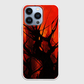 Чехол для iPhone 13 Pro с принтом ДРЕВО ХАОС 3D в Петрозаводске,  |  | абстракция | башни | беспорядок | дерево | иллюстрация | искусство | кровавые облака | культура | текстура | хаос