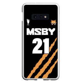 Чехол для Samsung S10E с принтом 21 | MSBY | BLACK JACKALS в Петрозаводске, Силикон | Область печати: задняя сторона чехла, без боковых панелей | black jackals | fly high | haikyuu | hinata | msby | аниме | волейбол | карасуно | некома | хайкью карасуно | хината