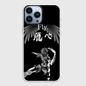 Чехол для iPhone 13 Pro Max с принтом FLY. | ХИНАТА в Петрозаводске,  |  | black jackals | fly | fly high | haikyuu | hinata | msby | аниме | волейбол | карасуно | некома | хайкью карасуно | хината