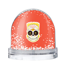 Игрушка Снежный шар с принтом Мексиканский Барт в Петрозаводске, Пластик | Изображение внутри шара печатается на глянцевой фотобумаге с двух сторон | bart | simpsons | the simpson | барт | мульт | мультфильм | симпсоны