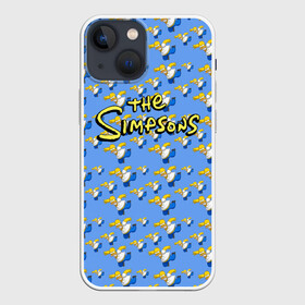 Чехол для iPhone 13 mini с принтом Gomers pattern в Петрозаводске,  |  | gomer | simpsons | the simpson | гомер | мульт | мультфильм | симпсоны