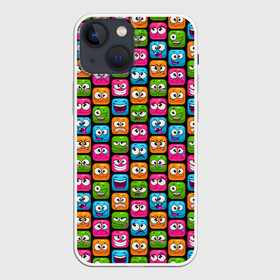 Чехол для iPhone 13 mini с принтом Эмоции в Петрозаводске,  |  | emoji | emoticons | smile | знак | колобок | позитив | рожица | символ | смайл | смайлики | улыбка | эмодзи