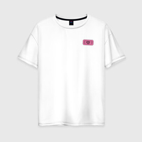 Женская футболка хлопок Oversize с принтом Lonely hearts club???? в Петрозаводске, 100% хлопок | свободный крой, круглый ворот, спущенный рукав, длина до линии бедер
 | club | hearts | lonely | love | pink. | ticket