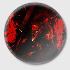 Значок с принтом Berserk персонаж в Петрозаводске,  металл | круглая форма, металлическая застежка в виде булавки | anime | berserk | аниме | берсерк | бесерк | гатс | манга | мультфильм