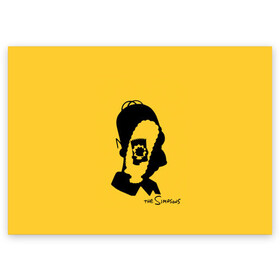 Поздравительная открытка с принтом Simpsons family в Петрозаводске, 100% бумага | плотность бумаги 280 г/м2, матовая, на обратной стороне линовка и место для марки
 | bart | gomer | simpsons | the simpson | барт | гомер | мульт | мультфильм | симпсоны