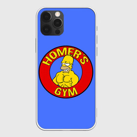 Чехол для iPhone 12 Pro Max с принтом Спортзал Гомера в Петрозаводске, Силикон |  | gomer | gym | simpsons | the simpson | гомер | качалка | мульт | мультфильм | симпсоны | спортзал | спортсменам | спортсмену