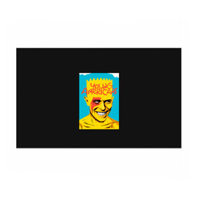 Бумага для упаковки 3D с принтом Bart x Bowie в Петрозаводске, пластик и полированная сталь | круглая форма, металлическое крепление в виде кольца | bart | simpsons | the simpson | барт | дэвид бови | дэвид боуи | мульт | мультфильм | симпсоны
