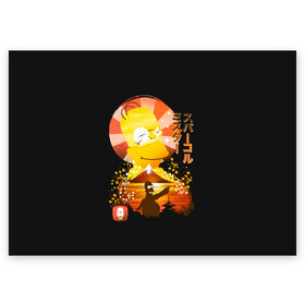 Поздравительная открытка с принтом Гомер в азии в Петрозаводске, 100% бумага | плотность бумаги 280 г/м2, матовая, на обратной стороне линовка и место для марки
 | gomer | simpsons | the simpson | азия | гомер | мульт | мультфильм | симпсоны | япония