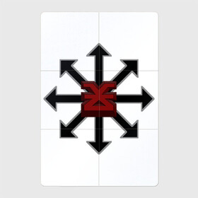 Магнитный плакат 2Х3 с принтом Звезда Хаоса Кхорна в Петрозаводске, Полимерный материал с магнитным слоем | 6 деталей размером 9*9 см | Тематика изображения на принте: blood god | khorne | wh40k | ваха | звезда | кхорн | хаос