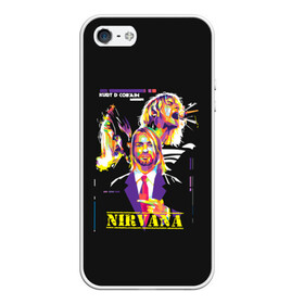 Чехол для iPhone 5/5S матовый с принтом Kurt Cobain в Петрозаводске, Силикон | Область печати: задняя сторона чехла, без боковых панелей | alternative | kurt cobain | metall | music | nirvana | rock | альтернатива | курт кобейн | курт кобэйн | металл | музыка | нирвана | нирванна | рок