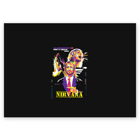 Поздравительная открытка с принтом Kurt Cobain в Петрозаводске, 100% бумага | плотность бумаги 280 г/м2, матовая, на обратной стороне линовка и место для марки
 | alternative | kurt cobain | metall | music | nirvana | rock | альтернатива | курт кобейн | курт кобэйн | металл | музыка | нирвана | нирванна | рок