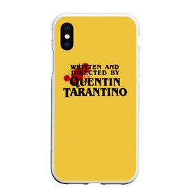 Чехол для iPhone XS Max матовый с принтом Quentin Tarantino в Петрозаводске, Силикон | Область печати: задняя сторона чехла, без боковых панелей | Тематика изображения на принте: directed by quentin tarantino | mem qwentin | quentin tarantino | written and directed by quentin tarantino | бешенные псы | криминальное чтиво | любимый режиссер | мем | мем квентин тарантино | режиссер | режиссер квентин тарантино