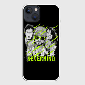 Чехол для iPhone 13 с принтом Nevermind в Петрозаводске,  |  | alternative | kurt cobain | metall | music | nirvana | rock | альтернатива | курт кобейн | курт кобэйн | металл | музыка | нирвана | нирванна | рок