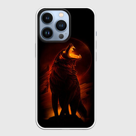Чехол для iPhone 13 Pro с принтом DARK WOLF в Петрозаводске,  |  | art | dark | evil | hunter | moon | night | strong | wolf | волк | зло | клыки | луна | ночь | оборотень | оскал | охотник | пасть | сила | тьма | хищник