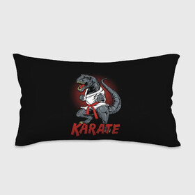 Подушка 3D антистресс с принтом KARATE T-REX в Петрозаводске, наволочка — 100% полиэстер, наполнитель — вспененный полистирол | состоит из подушки и наволочки на молнии | animal | dinosaur | fight | fighter | hunter | karate | red | sport | strong | t rex | боец | бои | динозавр | карате | сила | спорт | тиранозавр | хищник