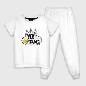 Детская пижама хлопок с принтом Yo! Wu-Tang в Петрозаводске, 100% хлопок |  брюки и футболка прямого кроя, без карманов, на брюках мягкая резинка на поясе и по низу штанин
 | black | gza | hip hop | method man | music | new york | odb | old school | rap | rza | wu tang | wu tang clan | аудио | винил | ву тэнг | граффити | диджей | кассета | микрофон | музыка | нью йорк | пластинка | рэп | рэпер | хип хоп