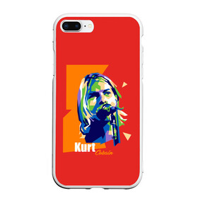 Чехол для iPhone 7Plus/8 Plus матовый с принтом Kurt Cobain в Петрозаводске, Силикон | Область печати: задняя сторона чехла, без боковых панелей | alternative | kurt cobain | metall | music | nirvana | rock | альтернатива | курт кобейн | курт кобэйн | металл | музыка | нирвана | нирванна | рок