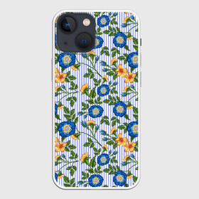 Чехол для iPhone 13 mini с принтом Цветочки в Петрозаводске,  |  | абстракция | лютики | паттерн | текстуры | узоры | цветочки | цветы