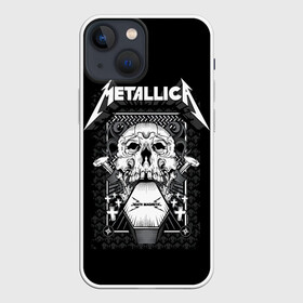 Чехол для iPhone 13 mini с принтом Death magnetic в Петрозаводске,  |  | alternative | metalica | metall | metallica | music | rock | альтернатива | джеймс хэтфилд | металика | металл | металлика | музыка | рок