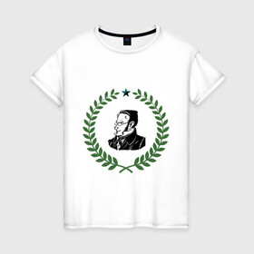 Женская футболка хлопок с принтом Макс Штирнер в Петрозаводске, 100% хлопок | прямой крой, круглый вырез горловины, длина до линии бедер, слегка спущенное плечо | anarchy | spook | stirner | анархизм | исторические личности | философы | штирнер