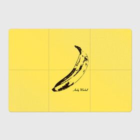 Магнитный плакат 3Х2 с принтом Энди Уорхол - Банан в Петрозаводске, Полимерный материал с магнитным слоем | 6 деталей размером 9*9 см | andy warhol | warhol | банан | желтый | картина | уорхол | энди уорхол | эндрю уорхол
