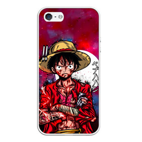 Чехол для iPhone 5/5S матовый с принтом Луффи One Piece. Большой куш в Петрозаводске, Силикон | Область печати: задняя сторона чехла, без боковых панелей | anime | manga | monkey d. luffy | one piece | аниме | большой куш | ван пис | вон пис | капитан | король пиратов | луси | луфи | луффи | луффи но уми | луффи таро | манга | манки д. луффи | мугивара | пират | пятый император