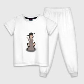Детская пижама хлопок с принтом Альсиной Димитреску в Петрозаводске, 100% хлопок |  брюки и футболка прямого кроя, без карманов, на брюках мягкая резинка на поясе и по низу штанин
 | альсиной димитреску | белла | вампирша | данниэлла | женщина