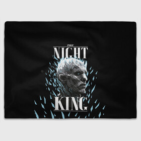 Плед 3D с принтом The Night King в Петрозаводске, 100% полиэстер | закругленные углы, все края обработаны. Ткань не мнется и не растягивается | Тематика изображения на принте: crow | fire and blood | game of thrones | lannister | stark | statwb | targaryen | винтерфел | ворон | игра престолов | король ночи | ланнистер | лютоволк | мать драконов | пламя и кровь | север | старки | таргариен | черные крылья