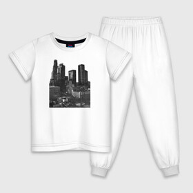 Детская пижама хлопок с принтом Мой город в Петрозаводске, 100% хлопок |  брюки и футболка прямого кроя, без карманов, на брюках мягкая резинка на поясе и по низу штанин
 | Тематика изображения на принте: арт | город | иллюстрация | ночной город
