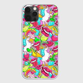 Чехол для iPhone 12 Pro Max с принтом Губы фреш в Петрозаводске, Силикон |  | губки | губы | единорог | зубы | коктейль | корона | краски | пирог | пирожное | поцелуй | радуга | разводы | розовый | сердце | сочный | туфли | улыбки | фрукты | цвет | цвета | язык