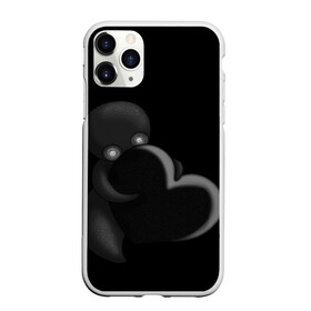 Чехол для iPhone 11 Pro Max матовый с принтом Сердце в Петрозаводске, Силикон |  | black | dark | gothic | gray | heart | monochrome | mork2028 | shadow | готический | монохромный | морк2028 | сердце | серый | тень | тьма | чёрно белый | чёрный