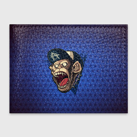 Обложка для студенческого билета с принтом Monkey в Петрозаводске, натуральная кожа | Размер: 11*8 см; Печать на всей внешней стороне | арт | графика | животные | звери | обезьяна