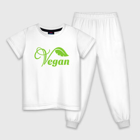 Детская пижама хлопок с принтом Vegan Power в Петрозаводске, 100% хлопок |  брюки и футболка прямого кроя, без карманов, на брюках мягкая резинка на поясе и по низу штанин
 | green | greenpaece | nature | sport | vegan | yoga | веган | вегетарианец | гринпис | еда | животные | жизнь | здоровье | зеленый | йога | мир | овощи | пища | планета | природа | растение | спорт | тело | фрукты