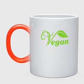 Кружка хамелеон с принтом Vegan Power в Петрозаводске, керамика | меняет цвет при нагревании, емкость 330 мл | green | greenpaece | nature | sport | vegan | yoga | веган | вегетарианец | гринпис | еда | животные | жизнь | здоровье | зеленый | йога | мир | овощи | пища | планета | природа | растение | спорт | тело | фрукты