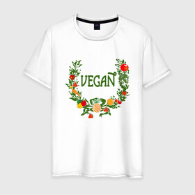Мужская футболка хлопок с принтом Vegan World в Петрозаводске, 100% хлопок | прямой крой, круглый вырез горловины, длина до линии бедер, слегка спущенное плечо. | green | greenpaece | nature | sport | vegan | yoga | веган | вегетарианец | гринпис | еда | животные | жизнь | здоровье | зеленый | йога | мир | овощи | пища | планета | природа | растение | спорт | тело | фрукты