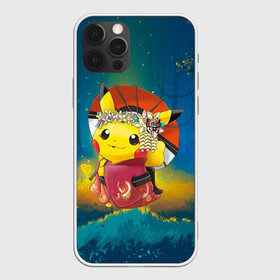 Чехол для iPhone 12 Pro Max с принтом Пикачу гейша в Петрозаводске, Силикон |  | anime | picachu | pikachu | аниме | милый | пика | пикачу | покебол | покемон