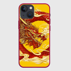 Чехол для iPhone 13 mini с принтом Китайский Дракон, China Dragon в Петрозаводске,  |  | chinese dragon | dhina dragon | dragon | азиатский дракон | восточный дракон | дракон | китайские драконы | китайский дракон | красный дракон | традиционный китайский дракон | японский дракон
