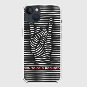 Чехол для iPhone 13 с принтом Рождён быть Рок Звездой в Петрозаводске,  |  | born to be rockstar | rock | rockstar | рок | рокзвезда | рокстар