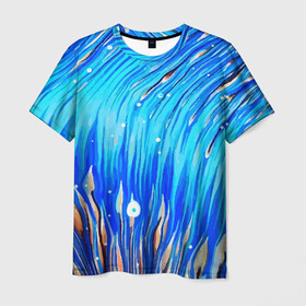 Мужская футболка 3D с принтом Морские водоросли! в Петрозаводске, 100% полиэфир | прямой крой, круглый вырез горловины, длина до линии бедер | гавайи. | море | океан | отдых | пляж | спокойствие | штиль