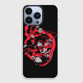 Чехол для iPhone 13 Pro с принтом Клинок в действии в Петрозаводске,  |  | anime | kamado | kimetsu no yaiba | аниме | анимэ | камадо | клинок рассекающий демонов