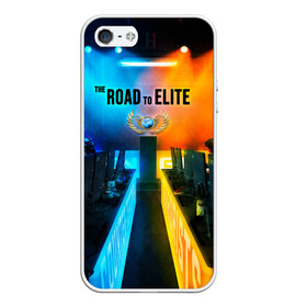 Чехол для iPhone 5/5S матовый с принтом Road to global elite в Петрозаводске, Силикон | Область печати: задняя сторона чехла, без боковых панелей | Тематика изображения на принте: counter stike | cs go | csgo | elite | faceit | global | global elite | mvp | road to global elite | глобал | контр страйк | контра | соревнования | фейсит