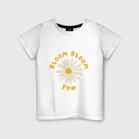 Детская футболка хлопок с принтом THE BOYZ Bloom Bloom Pow Cute  в Петрозаводске, 100% хлопок | круглый вырез горловины, полуприлегающий силуэт, длина до линии бедер | 3racha | bts | bts idol | drake | exid hot pink | ikon | kpop | sleepy baby wolf | stay gold | the boyz bloom bloom pow cute retro lyrics | кейпоп | корейская музыка | корея | кпоп | поп