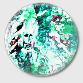 Значок с принтом Берюза Морской в Петрозаводске,  металл | круглая форма, металлическая застежка в виде булавки | Тематика изображения на принте: гавайи. | море | океан | отдых | пляж | спокойствие | штиль