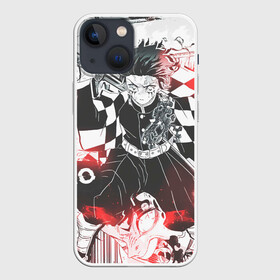 Чехол для iPhone 13 mini с принтом Танжиро в Петрозаводске,  |  | anime | kimetsu no yaiba | аниме | анимэ | клинок рассекающий демонов