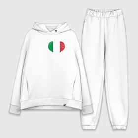 Женский костюм хлопок Oversize с принтом I Love Italia в Петрозаводске,  |  | football | forza | italia | italy | love | milan | rome | sport | гол | евро | европа | италия | итальянец | кубок | манчини | милан | рим | спорт | тренер | турист | фанат | футбол | футболист | чемпион