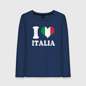 Женский лонгслив хлопок с принтом I Love Italia в Петрозаводске, 100% хлопок |  | football | forza | italia | italy | love | milan | rome | sport | гол | евро | европа | италия | итальянец | кубок | манчини | милан | рим | спорт | тренер | турист | фанат | футбол | футболист | чемпион