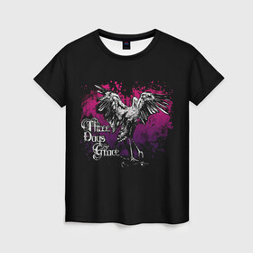 Женская футболка 3D с принтом Three Days Grace в Петрозаводске, 100% полиэфир ( синтетическое хлопкоподобное полотно) | прямой крой, круглый вырез горловины, длина до линии бедер | alternative | metall | music | rock | three days grace | адам гонтье | альтернатива | металл | музыка | рок | три дэйс грэйс