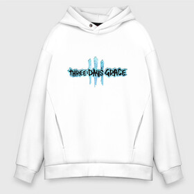 Мужское худи Oversize хлопок с принтом Three Days Grace Logo в Петрозаводске, френч-терри — 70% хлопок, 30% полиэстер. Мягкий теплый начес внутри —100% хлопок | боковые карманы, эластичные манжеты и нижняя кромка, капюшон на магнитной кнопке | alternative | metall | music | rock | three days grace | альтернатива | металл | музыка | рок | три дэйс грэйс