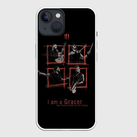 Чехол для iPhone 13 с принтом I am a Gracer в Петрозаводске,  |  | alternative | metall | music | rock | three days grace | адам гонтье | альтернатива | металл | музыка | рок | три дэйс грэйс